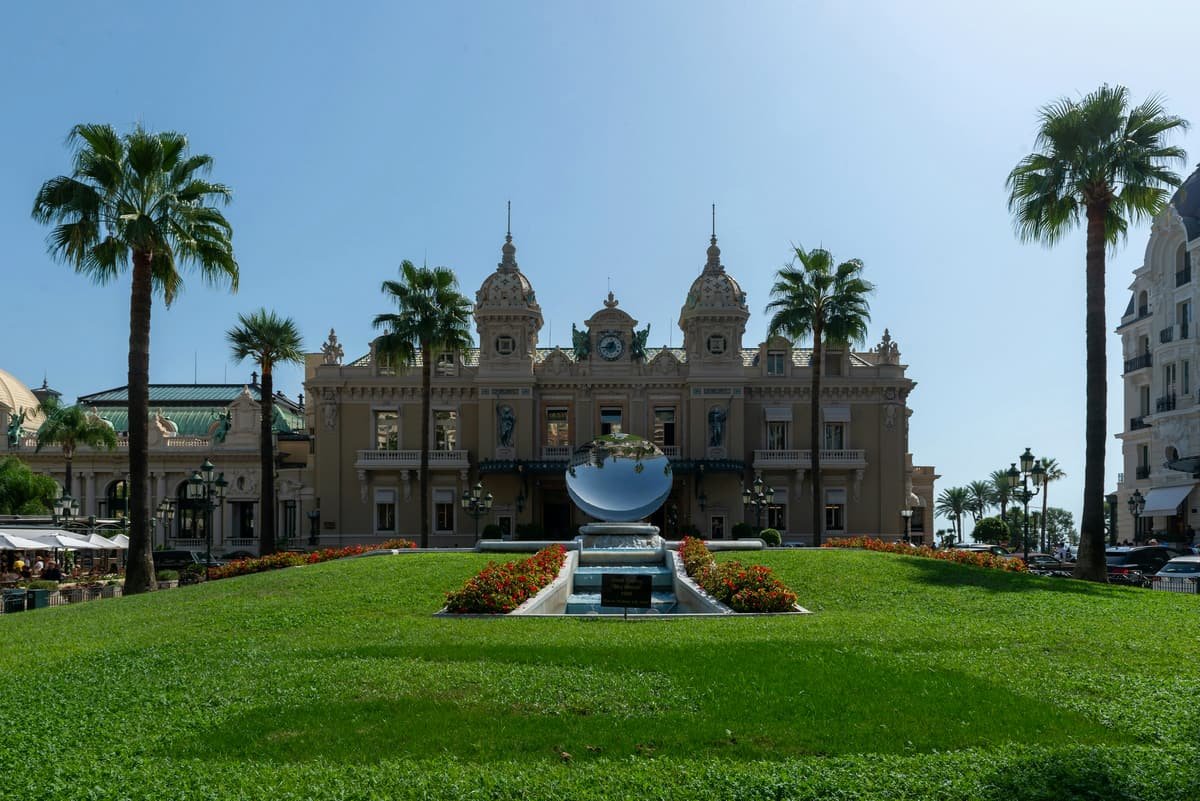The Monte-Carlo casino and its gardens